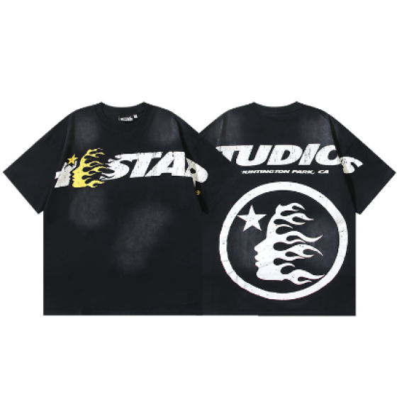 Hellstar Washed Print Short-Sleeve T-Shirt